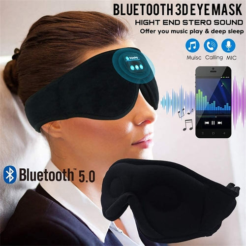 Bluetooth Audio Sleep Mask – Super Soft Eye Mask with Built-In Wireless Audio