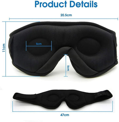 Bluetooth Audio Sleep Mask – Super Soft Eye Mask with Built-In Wireless Audio