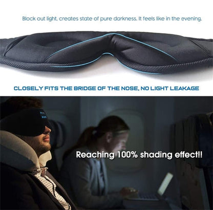 Bluetooth Audio Sleep Mask – Super Soft Eye Mask with Built-In Wireless Audio