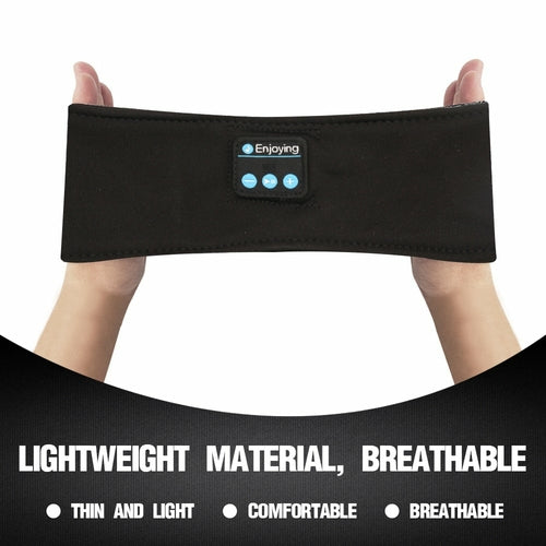 Bluetooth Sleep & Sport Headband – Ultra-Thin Speakers, Soft Material; Wireless Comfort
