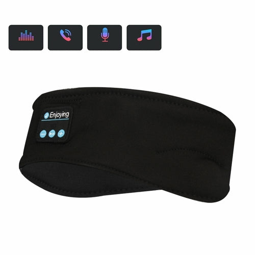 Bluetooth Sleep & Sport Headband – Ultra-Thin Speakers, Soft Material; Wireless Comfort