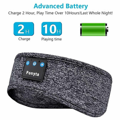 Bluetooth Sleep & Sport Headband – Ultra-Thin Speakers, Soft Material; Wireless Comfort