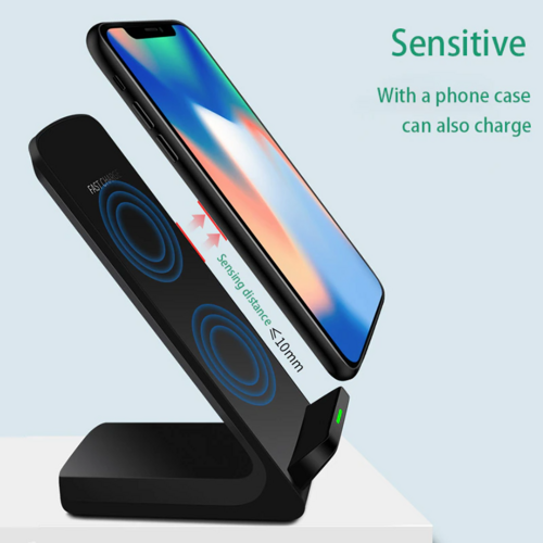 Wireless Fast Charger Charging Pad Stand Dock For Mobiles