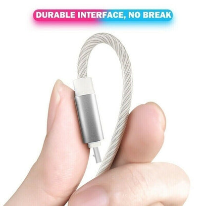 3-in-1 USB-C LED Fast Charging Cable – Triple USB-C Outputs
