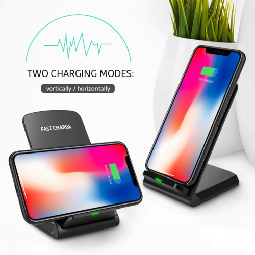 Wireless Fast Charger Charging Pad Stand Dock For Mobiles