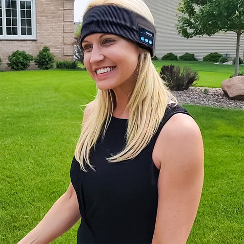 Wireless Multi-Use Headband - built in (long charge) headphones