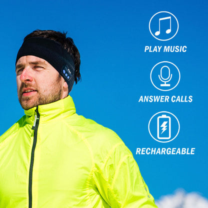 Wireless Multi-Use Headband - built in (long charge) headphones
